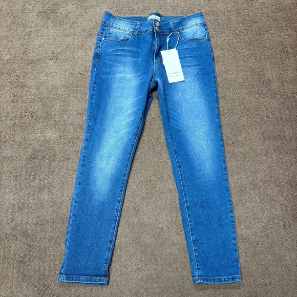 HONEY AND BRISTLE Blue Denim Women's Jeans skinny jeans New 14p - Picture 1 of 6